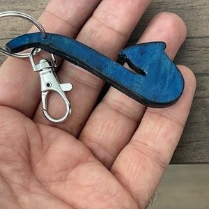 Saxophon Navy Blue Keychain